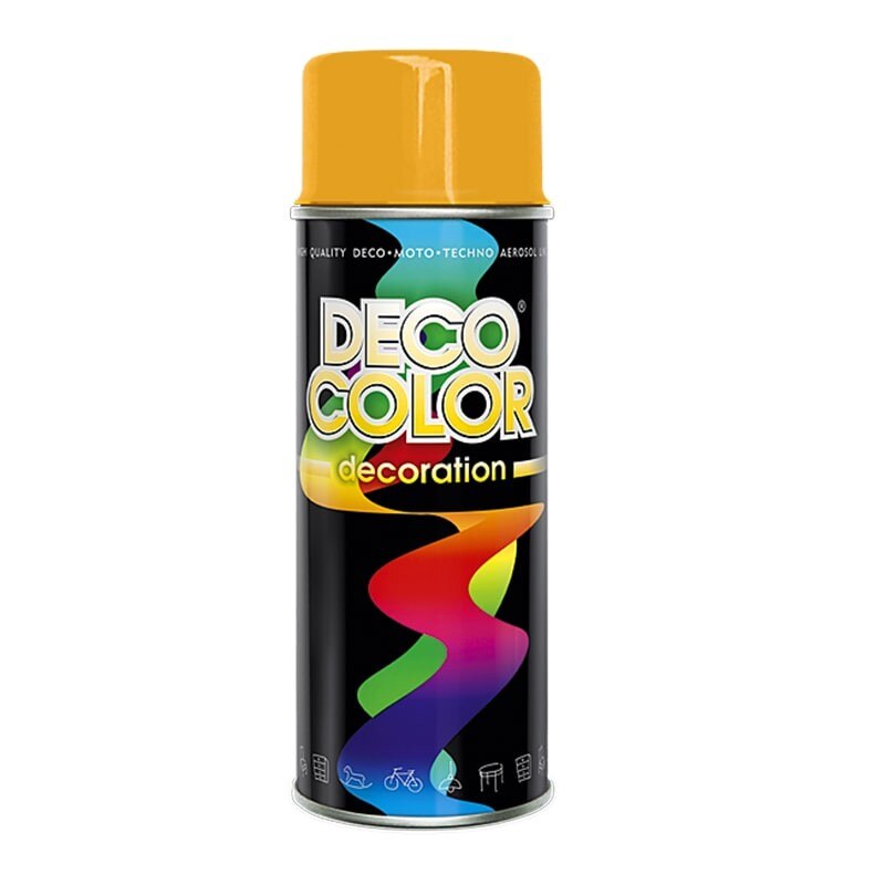 Spray vopsea auto RAL 1028 Galben Pepene 400 ml Deco Color